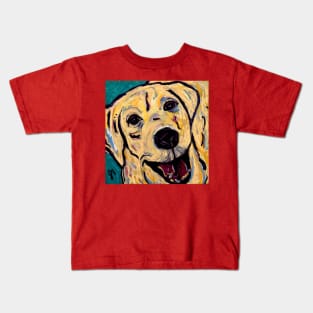 Smiley Yellow Lab Kids T-Shirt